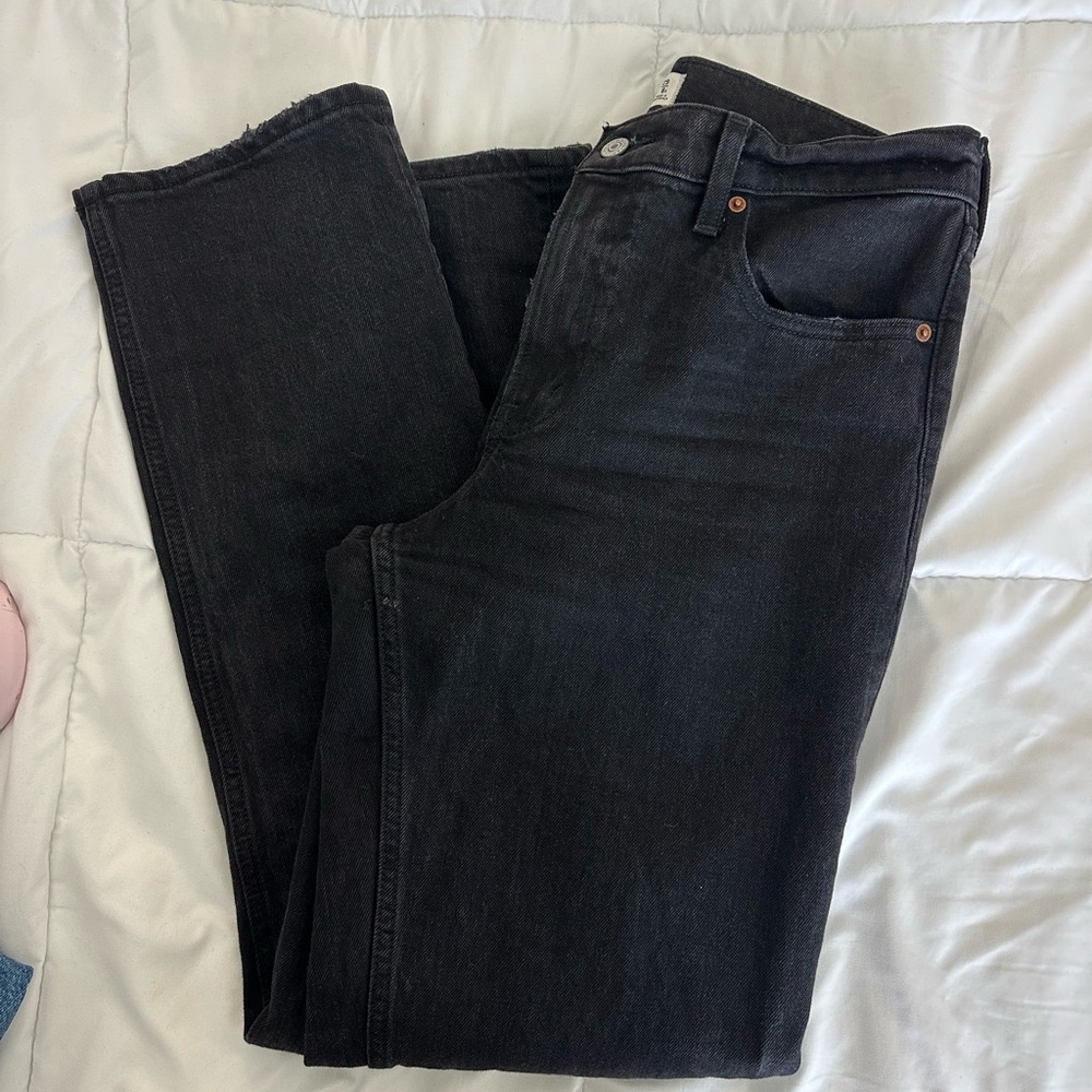Abercrombie & Fitch Women's Black Straight Jeans
